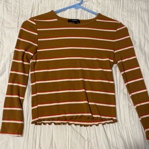 Forever 21 Lettuce Ruffle Long Sleeve